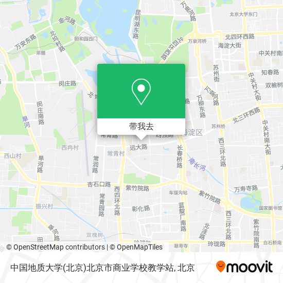 中国地质大学(北京)北京市商业学校教学站地图