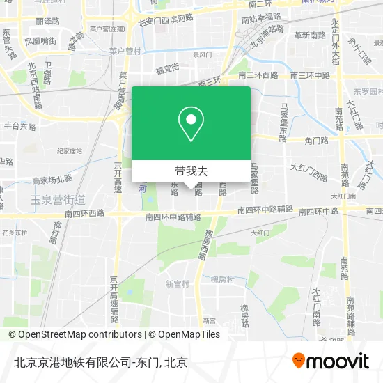 北京京港地铁有限公司-东门地图