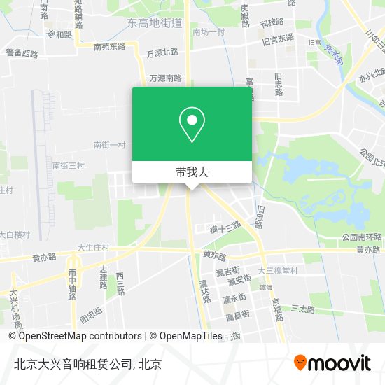 北京大兴音响租赁公司地图