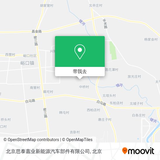 北京思泰嘉业新能源汽车部件有限公司地图