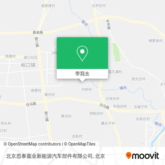 北京思泰嘉业新能源汽车部件有限公司地图