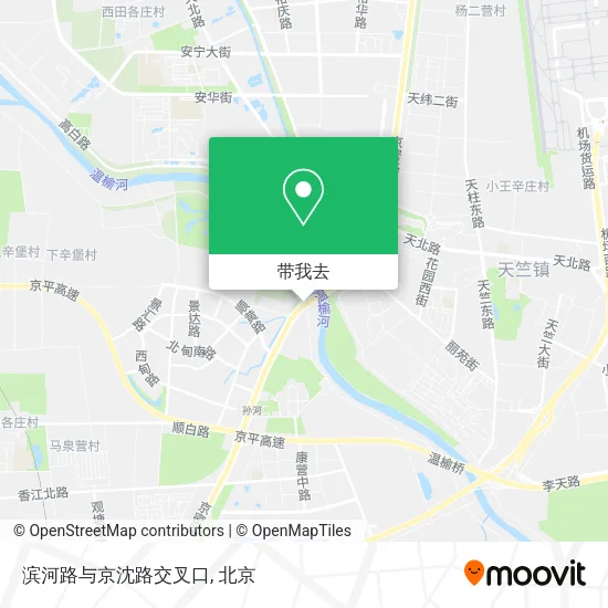 滨河路与京沈路交叉口地图