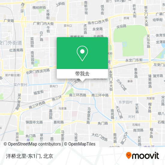 洋桥北里-东1门地图