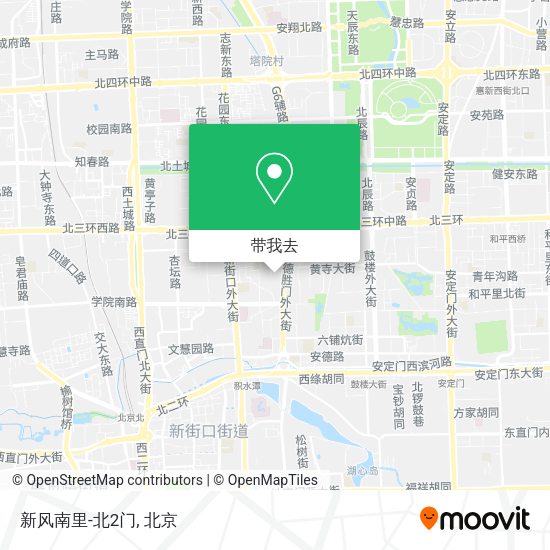 新风南里-北2门地图