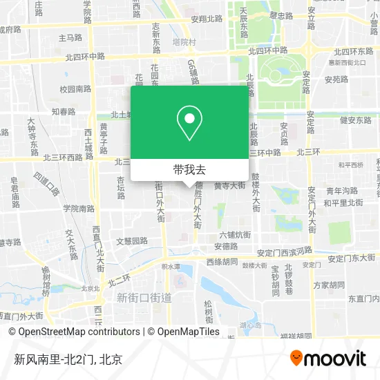 新风南里-北2门地图
