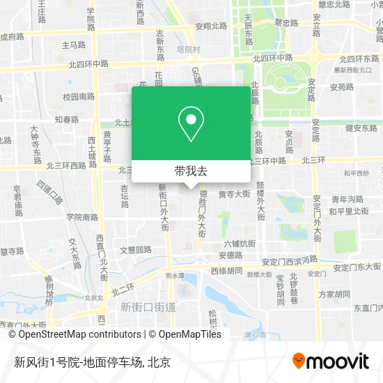 新风街1号院-地面停车场地图