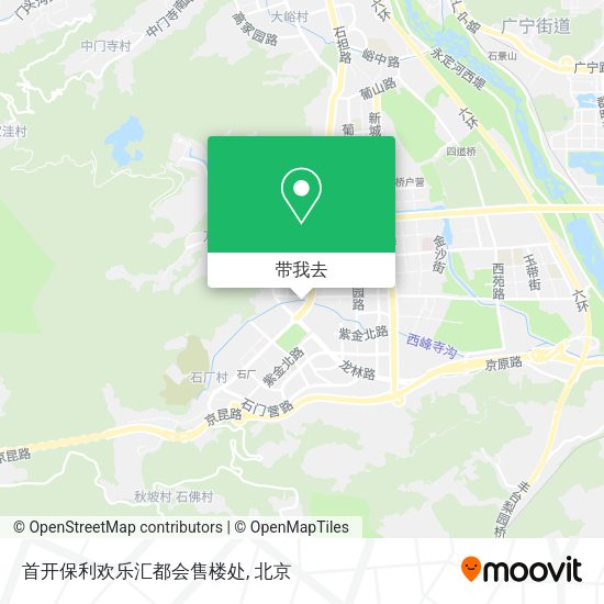 首开保利欢乐汇都会售楼处地图