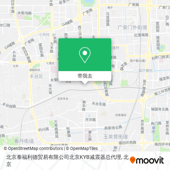 北京泰福利德贸易有限公司北京KYB减震器总代理地图