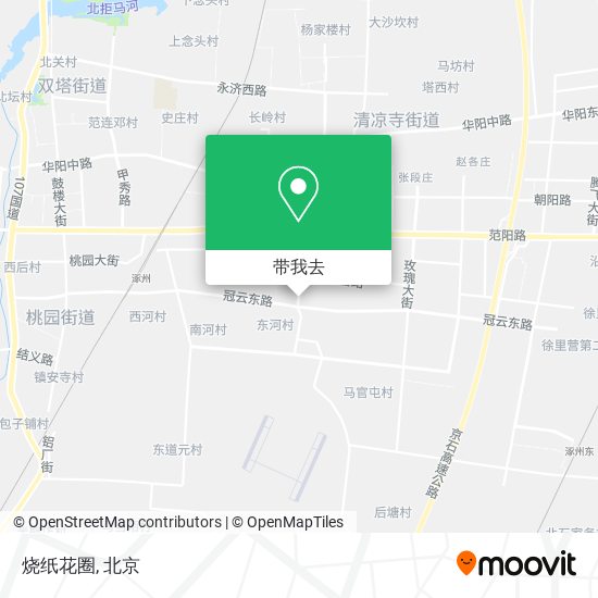 烧纸花圈地图