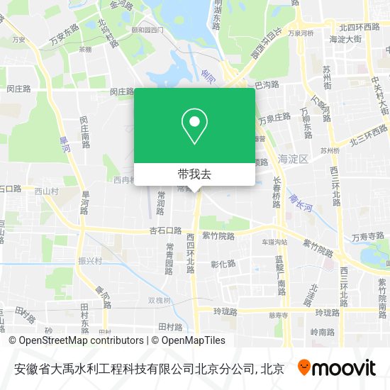 安徽省大禹水利工程科技有限公司北京分公司地图