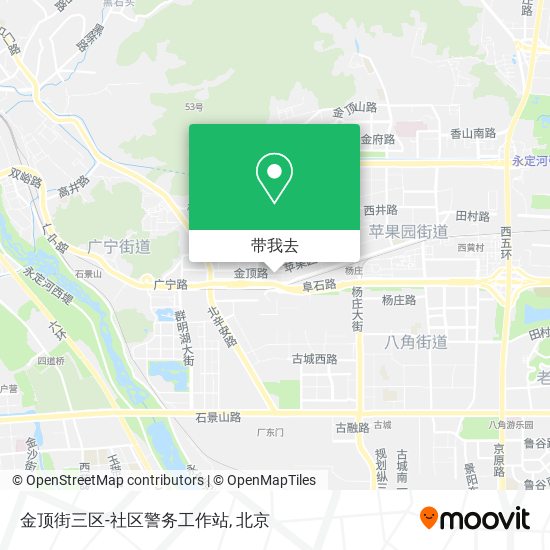 金顶街三区-社区警务工作站地图