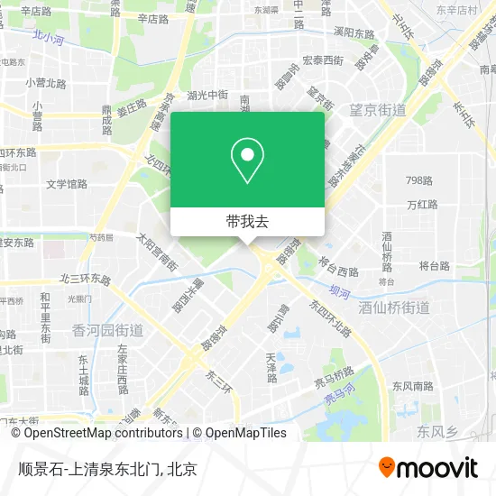 顺景石-上清泉东北门地图