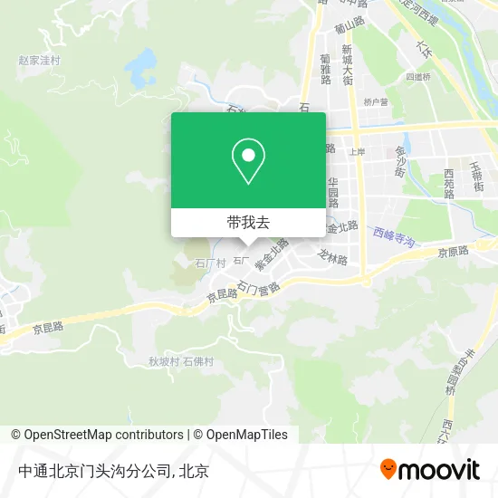 中通北京门头沟分公司地图