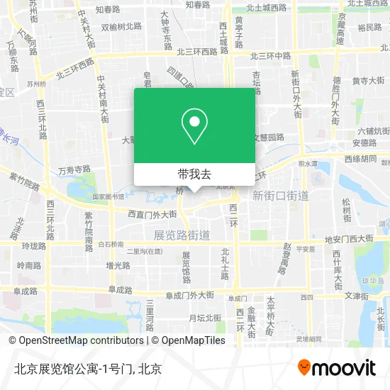 北京展览馆公寓-1号门地图