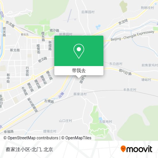 蔡家洼小区-北门地图