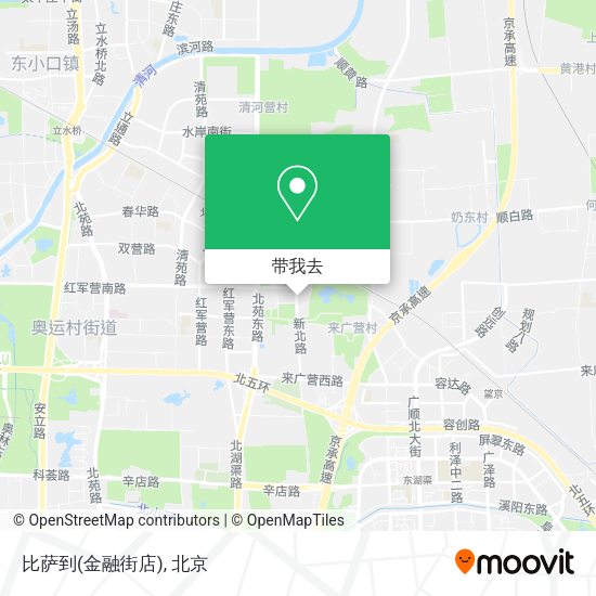比萨到(金融街店)地图