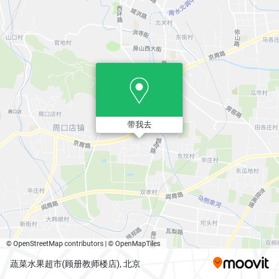 蔬菜水果超市(顾册教师楼店)地图