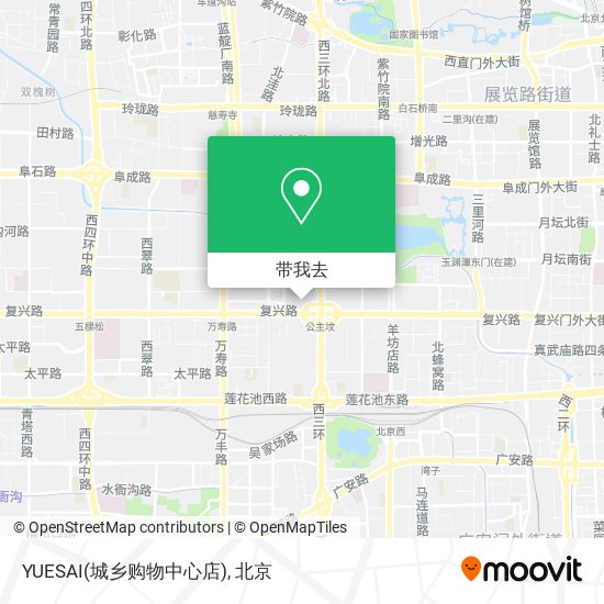 YUESAI(城乡购物中心店)地图