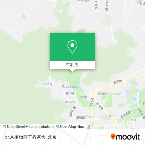 北京植物园丁香茶舍地图