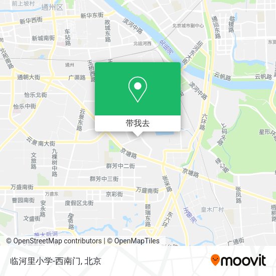 临河里小学-西南门地图