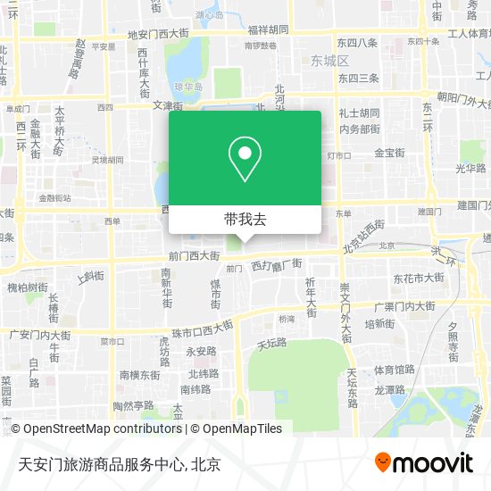 天安门旅游商品服务中心地图