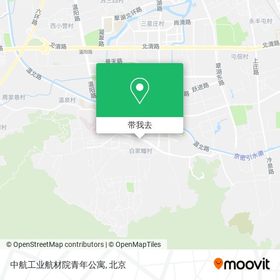 中航工业航材院青年公寓地图