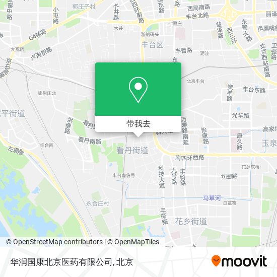 华润国康北京医药有限公司地图