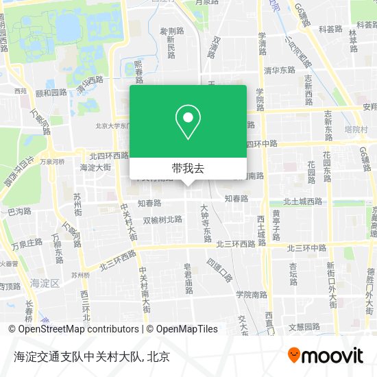 海淀交通支队中关村大队地图