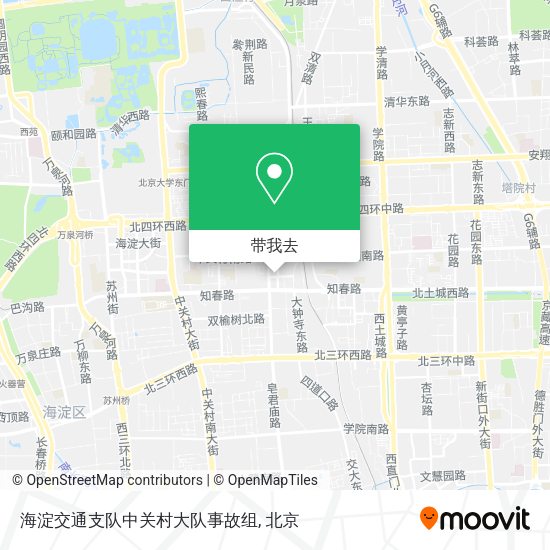 海淀交通支队中关村大队事故组地图