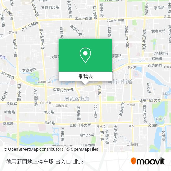 德宝新园地上停车场-出入口地图