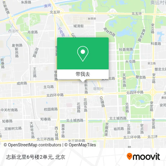 志新北里6号楼2单元地图