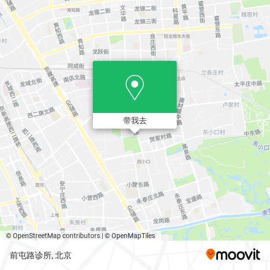 前屯路诊所地图