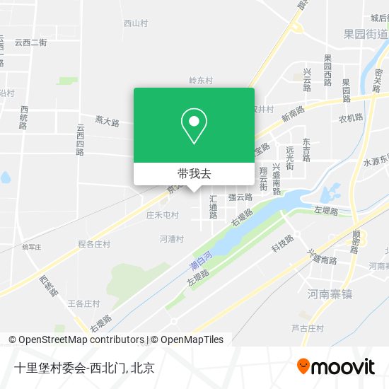 十里堡村委会-西北门地图
