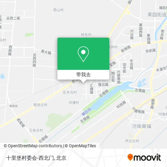 十里堡村委会-西北门地图