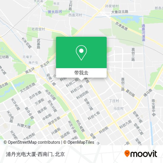 浦丹光电大厦-西南门地图