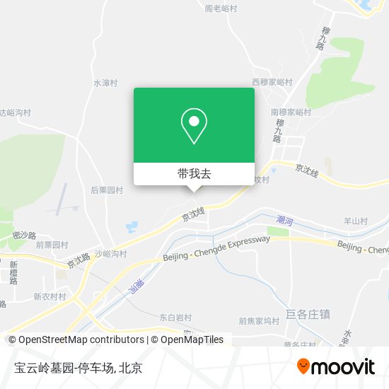 宝云岭墓园-停车场地图