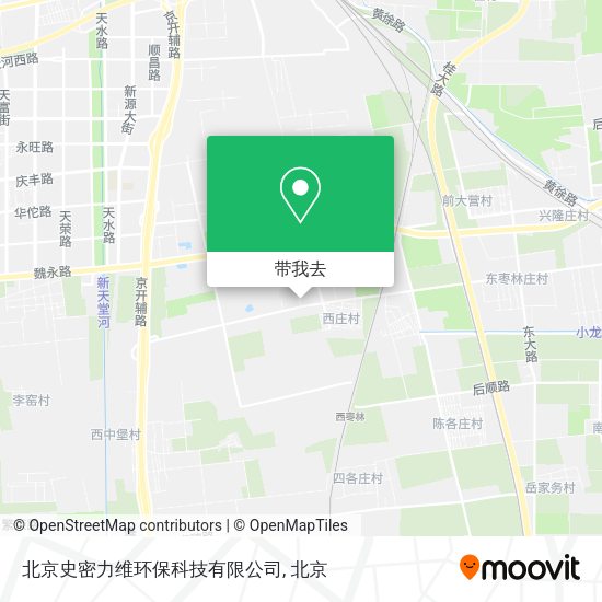 北京史密力维环保科技有限公司地图