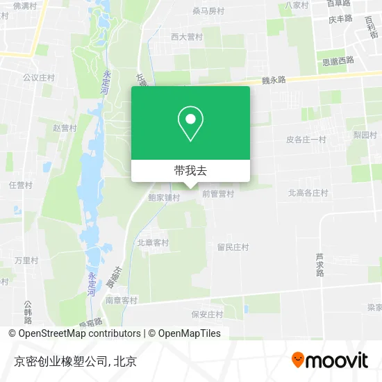 京密创业橡塑公司地图