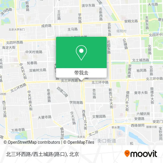 北三环西路/西土城路(路口)地图