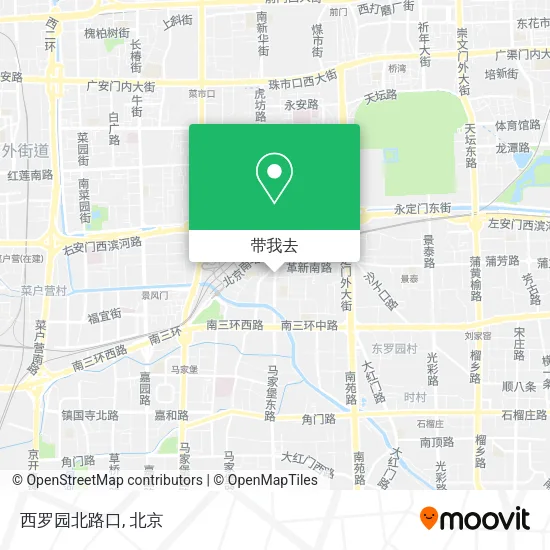 西罗园北路口地图