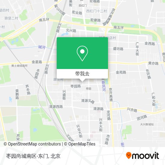 枣园尚城南区-东门地图