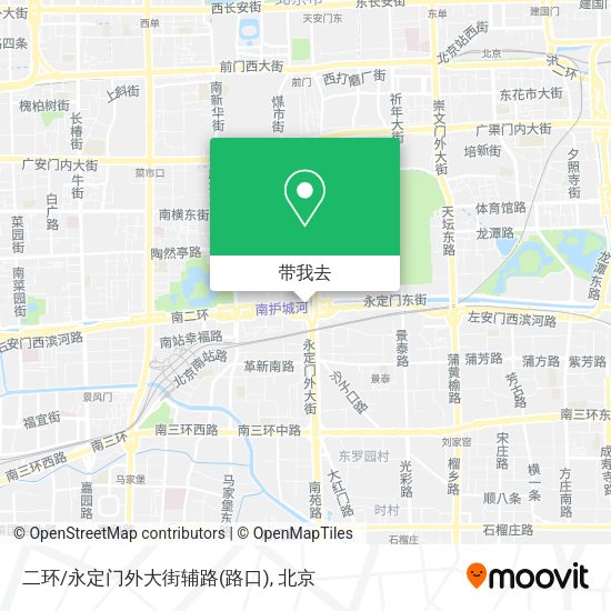 二环/永定门外大街辅路(路口)地图