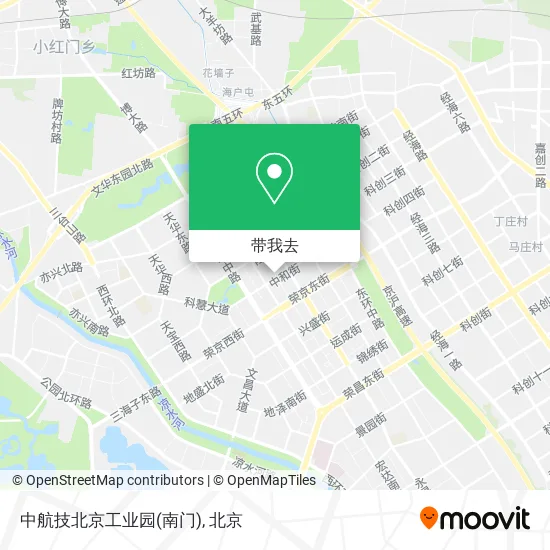 中航技北京工业园(南门)地图