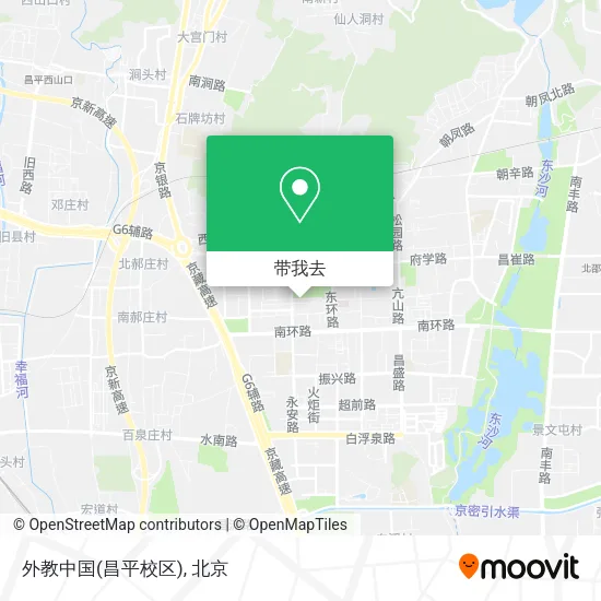 外教中国(昌平校区)地图
