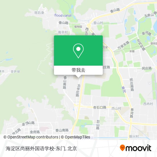 海淀区尚丽外国语学校-东门地图