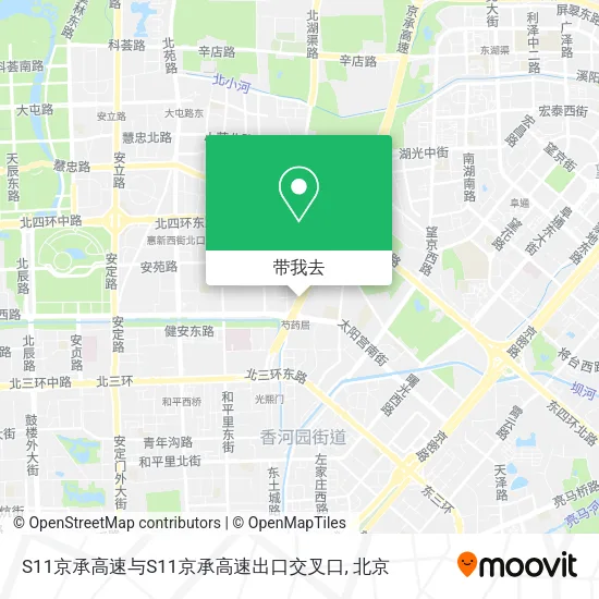 S11京承高速与S11京承高速出口交叉口地图