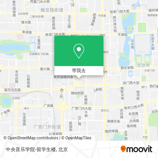 中央音乐学院-留学生楼地图