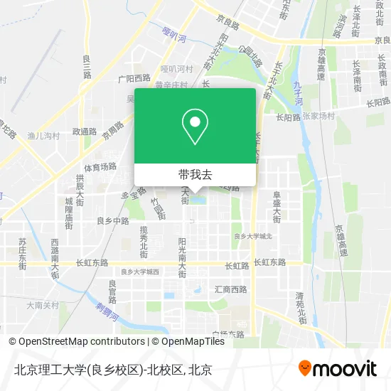 北京理工大学(良乡校区)-北校区地图