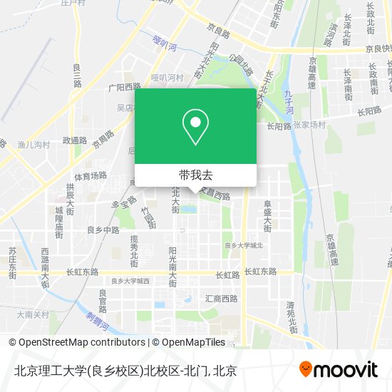北京理工大学(良乡校区)北校区-北门地图