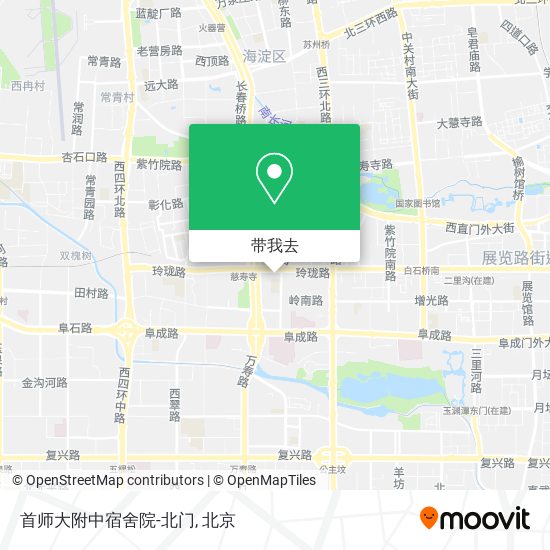 首师大附中宿舍院-北门地图